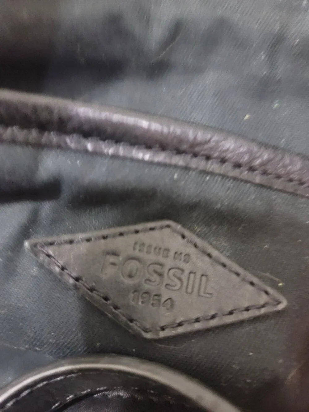 Black Fossil Computer Bag